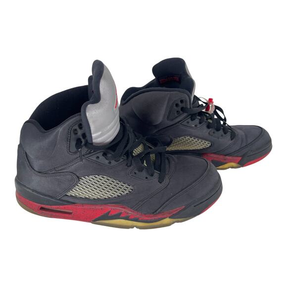 Nike Air Jordan 5 Retro Black Satin Bred 2018 136027-006 Men’s Size 10 vintage